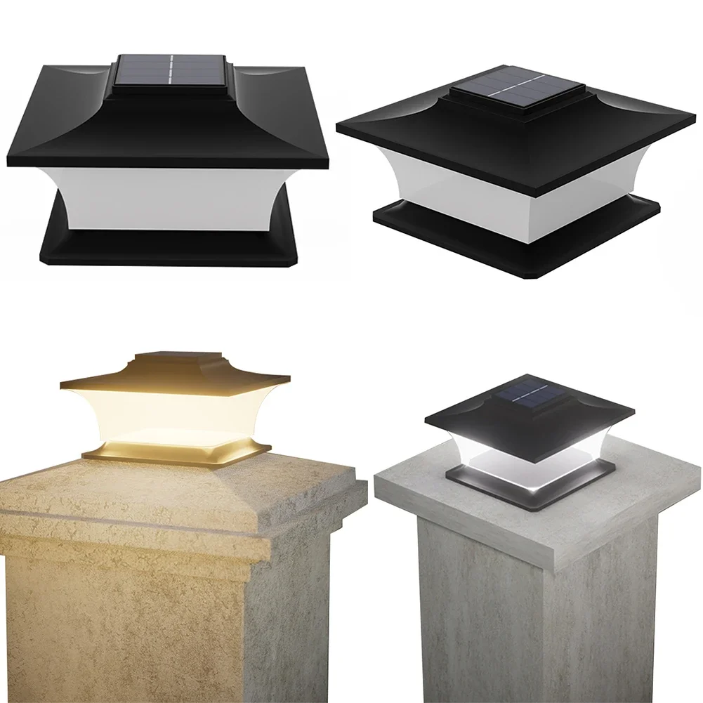 

Солнечный светильник для столбов, светодиодный светильник для забора, водонепроницаемый, на солнечной энергии, декоративный садовый светильник для сада, патио, веранды