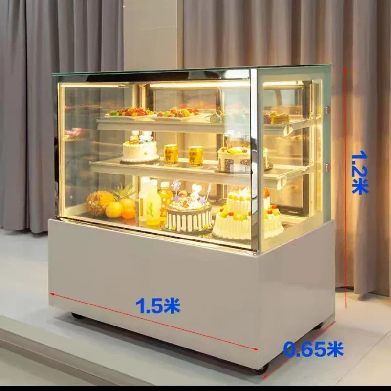 Mostrador  pasteles, vitrina refrigerada, gabinete  frutas, bar de agua comercial
