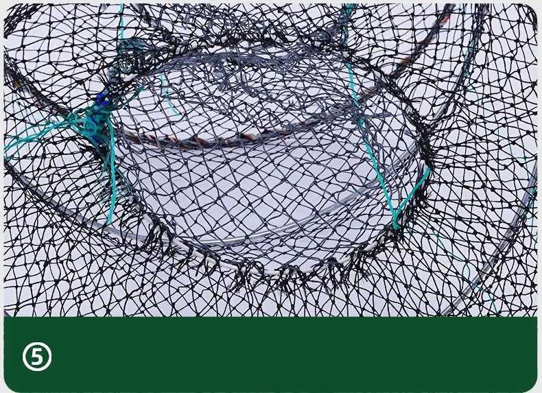 40*80CM Teleskop Faltbare Krebse Krabben Fisch Falle Net Garnelen Hummer Käfig Zusammenklappbare Tragbare Angeln Klapp Fänger Creel – Detail 6