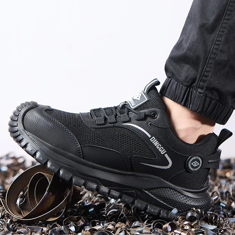 Lightweigh Work Safety Shoes Men Anti-Smash Anti-Puncture Work Shoes Breathable Men Shoes Anti-slip Steel Toe Protection Shoes view 4
