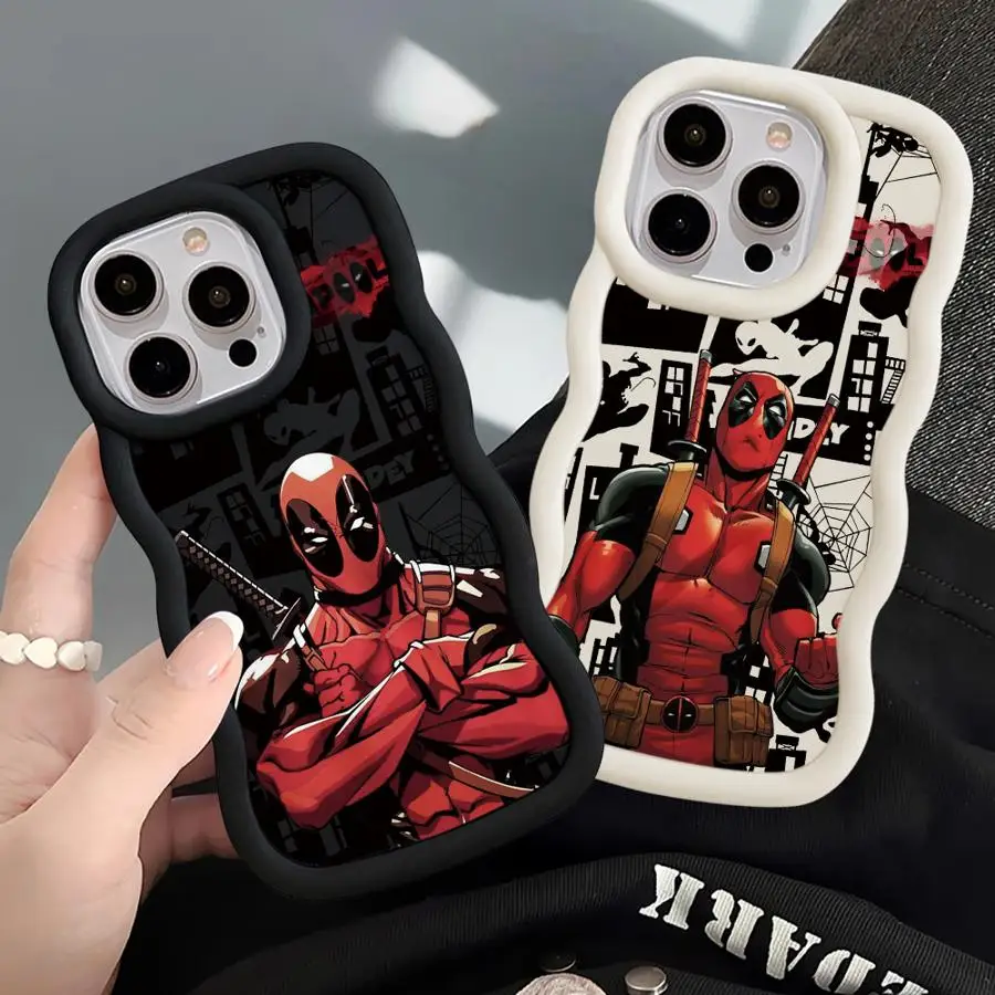 Marvel Deadpool Phone Case for Redmi Note 8 9Pro 9S 10 11 4G 10S 10Pro 10Lite 11 13Pro4G 5G 11 12 13ProPlus5G 12 13 4G 5G