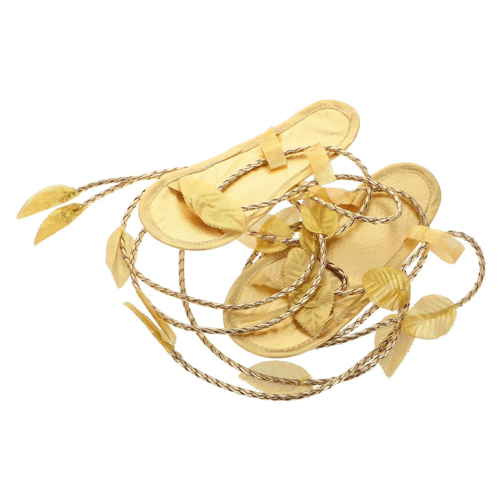 

Roman Shoes Goddess Sandal Costume Gold Shoe Fairy Cosplay Shoes Fairy Cosplay Greek Accessories Set