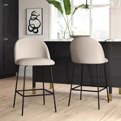 Juego de 2 sillas de Bar modernas, Silla de Bar cómoda de lujo para sala de estar nórdica, Taburetes de Cocina a la moda, muebles para el hogar Altos Cocina