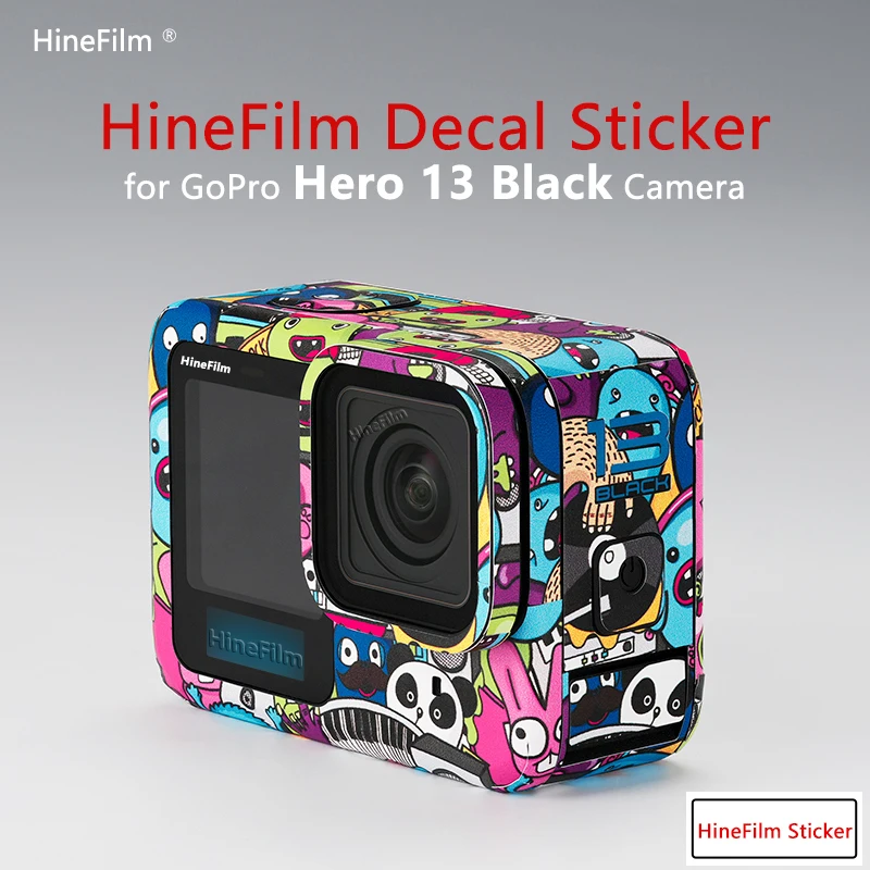 Hinefilm Skin für Go Pro 13 Aufkleber Skin Hero 13 Protector Hero 13 Kamera Skin Gopro 13 Action Cam Aufkleber Wrap Cover für GOPRO 13