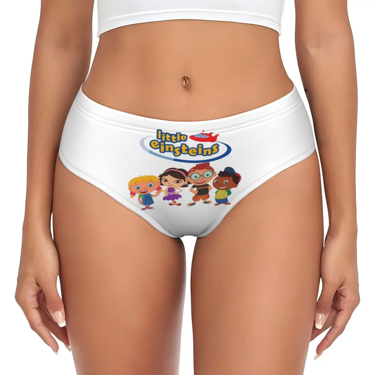

Трусики Little Einsteins на заказ, женские удобные трусы, нижнее белье, дышащие женские трусы