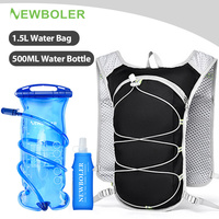 NEWBOLER Breathable Hydration Vest Trail Running Backpacks Lightweight Cycling Run Jogging Marathon Backpack Riding Climbing Bag