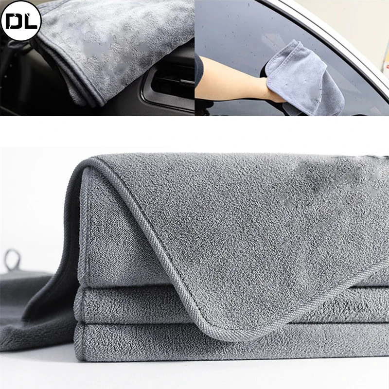 Washing Towel Double-sided Microfiber Cleaning Drying Rag Cloth for Moto Kitchen Bathroom Car Mirror Window Cleaning Care Tools