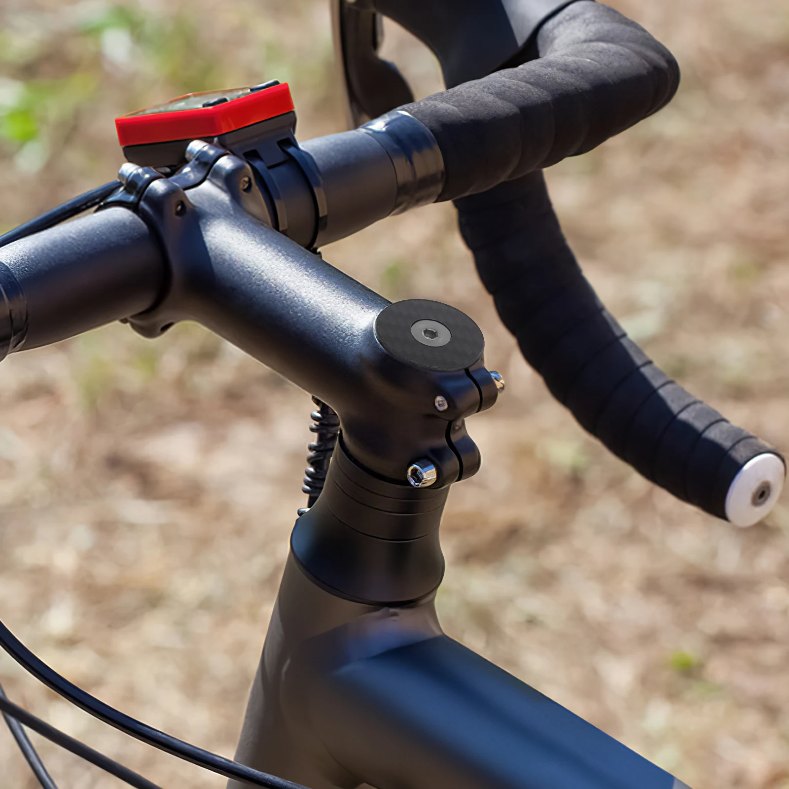 

Carbon Fiber Bicycle Stem Headset Bike Tube Bowl Protector Part Road Mountain Fork Top Spacer Replacement Accessory Front Screw