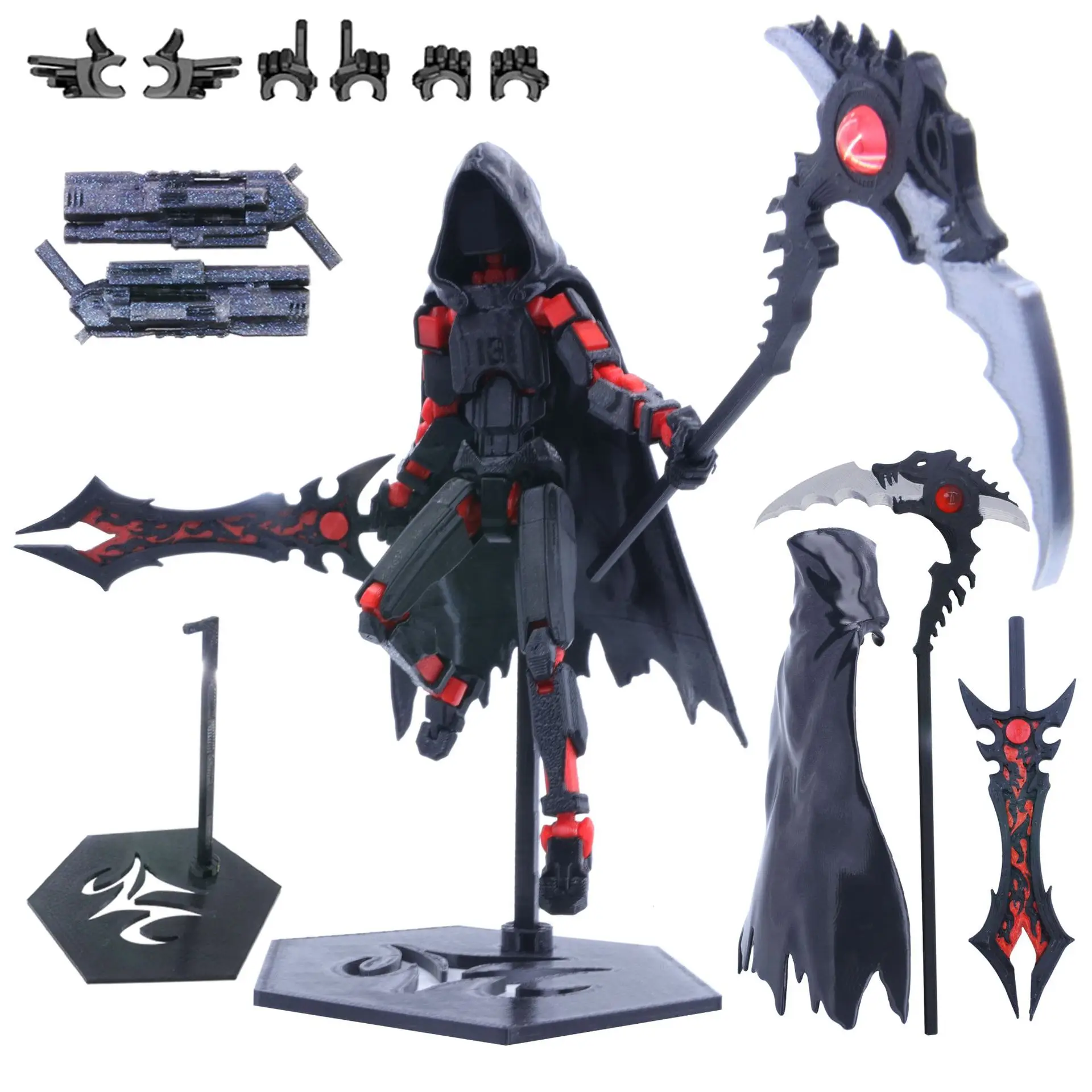 New Style Death/Sword Robot 3D Printed Movable Figure Dummy 13 Action Figure Titan Figurines Home Decoration Desk Ornaments