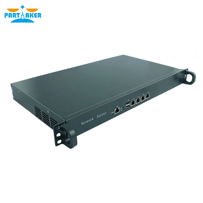 Partaker 1U Firewall Appliance Hardware Intel Celeron J1900 J4125 with 4*Intel i211 i225 82583V Router Server pfSense OPNsense