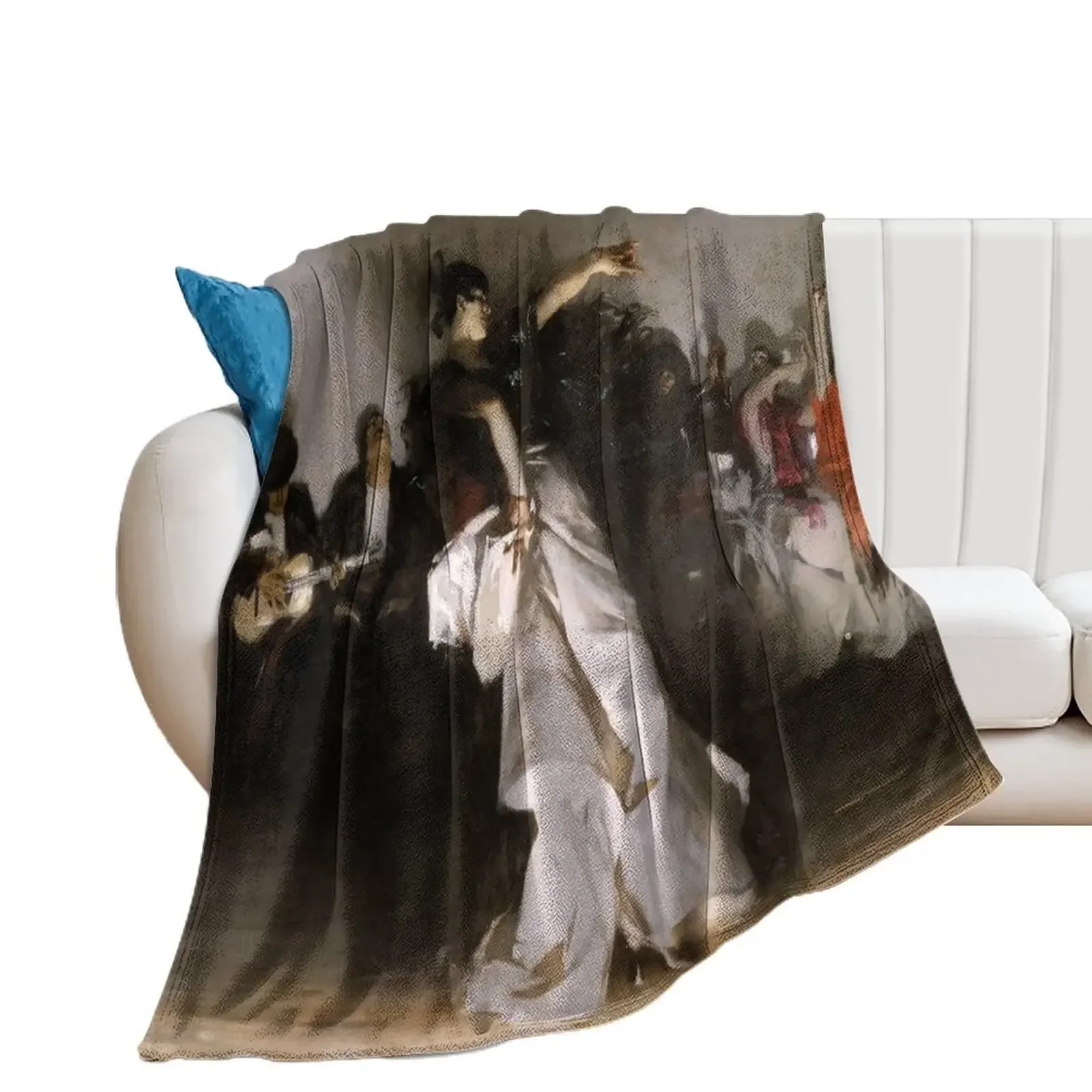 

El Jaleo (Spanish Dancer) - John Singer Sargent Throw Blanket Travel Thin Nap Luxury Thicken Blankets