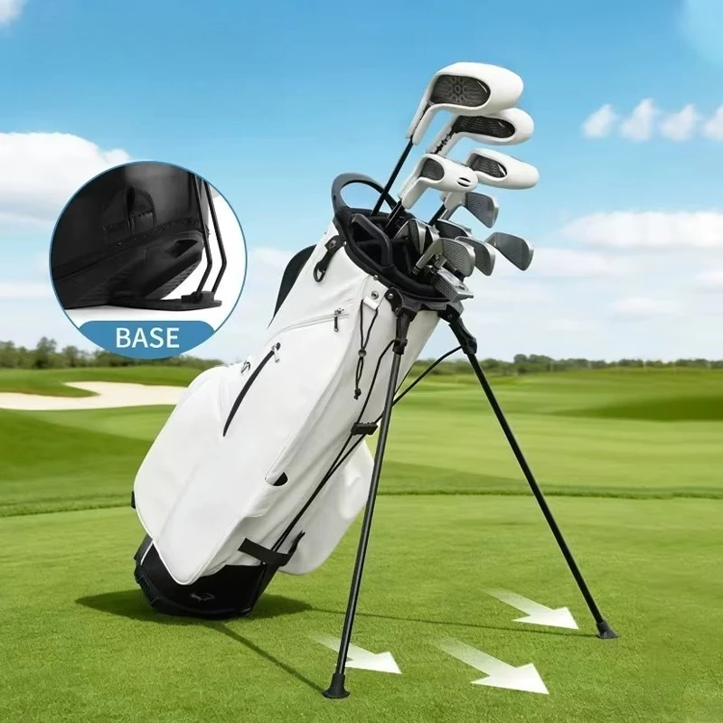 Lightweight Waterproof Golf Stand Bag Comfortable Carry Multi Pocket Suitable For On Course Use And Neat Item Organization Usage