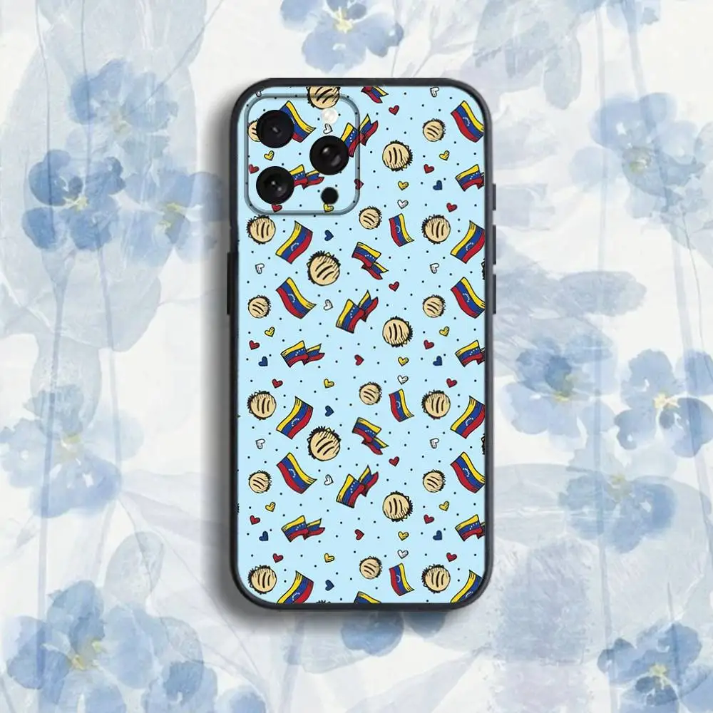 V-Venezuela esthetic Print Phone Case For iPhone 17,16,15,14,13,12,Pro,Max,Plus,E,SE4,Air,Mini Black Soft Box