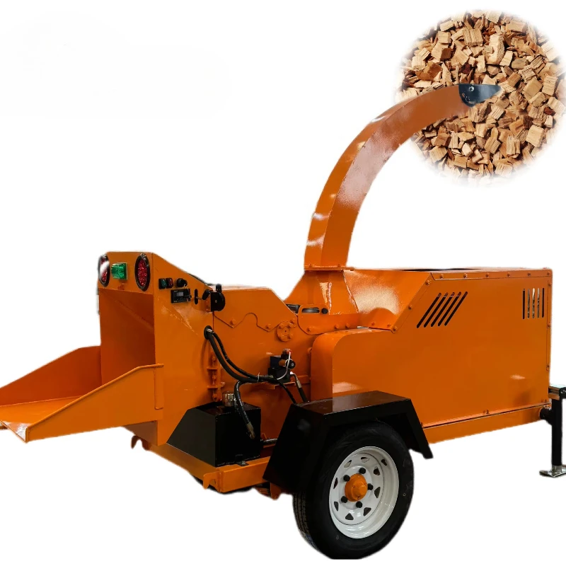 

2t/h Electric Wood Crusher Shredder for Continuous Wood Waste Recycling Processing Logs Pallets Into Biomass Material