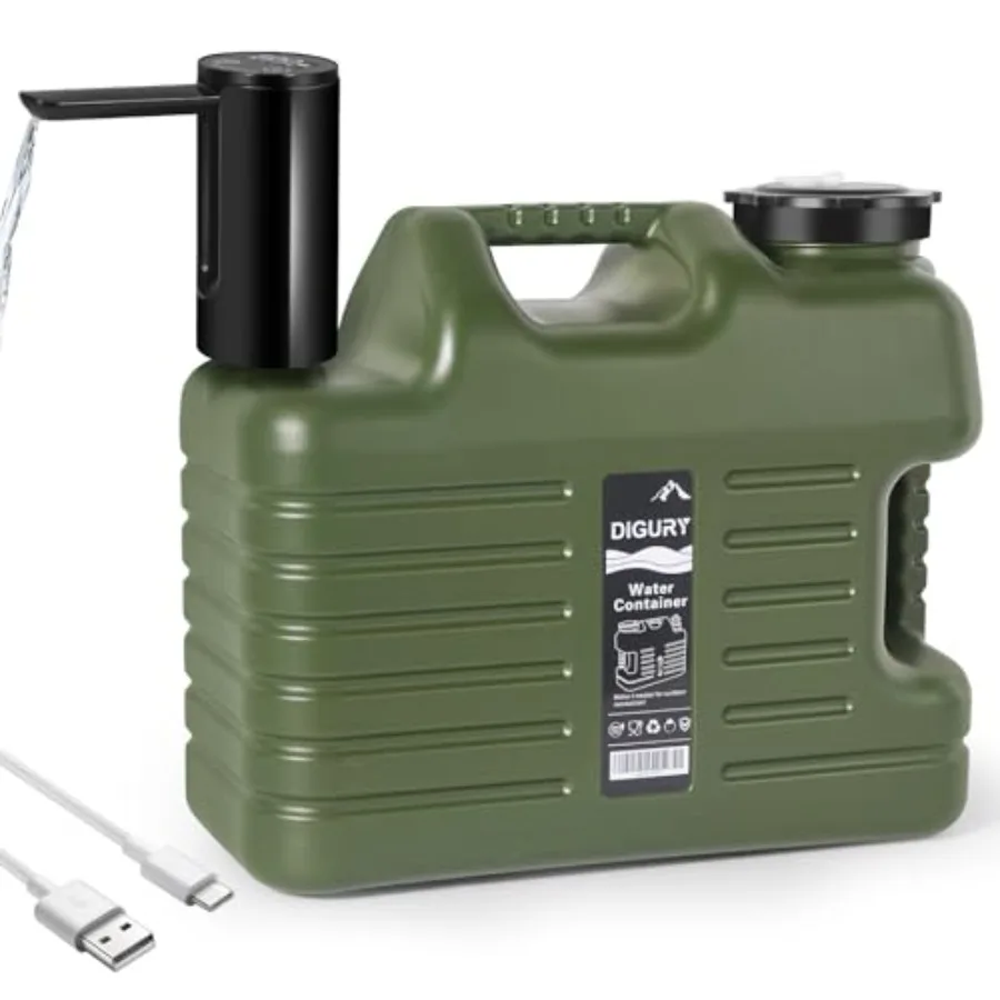 

5 Gallon Water Jug with Electric Water Dispenser 2000mAh Automatic Type-C Rechargeable Water Pump BPA Free Camping Water Contai