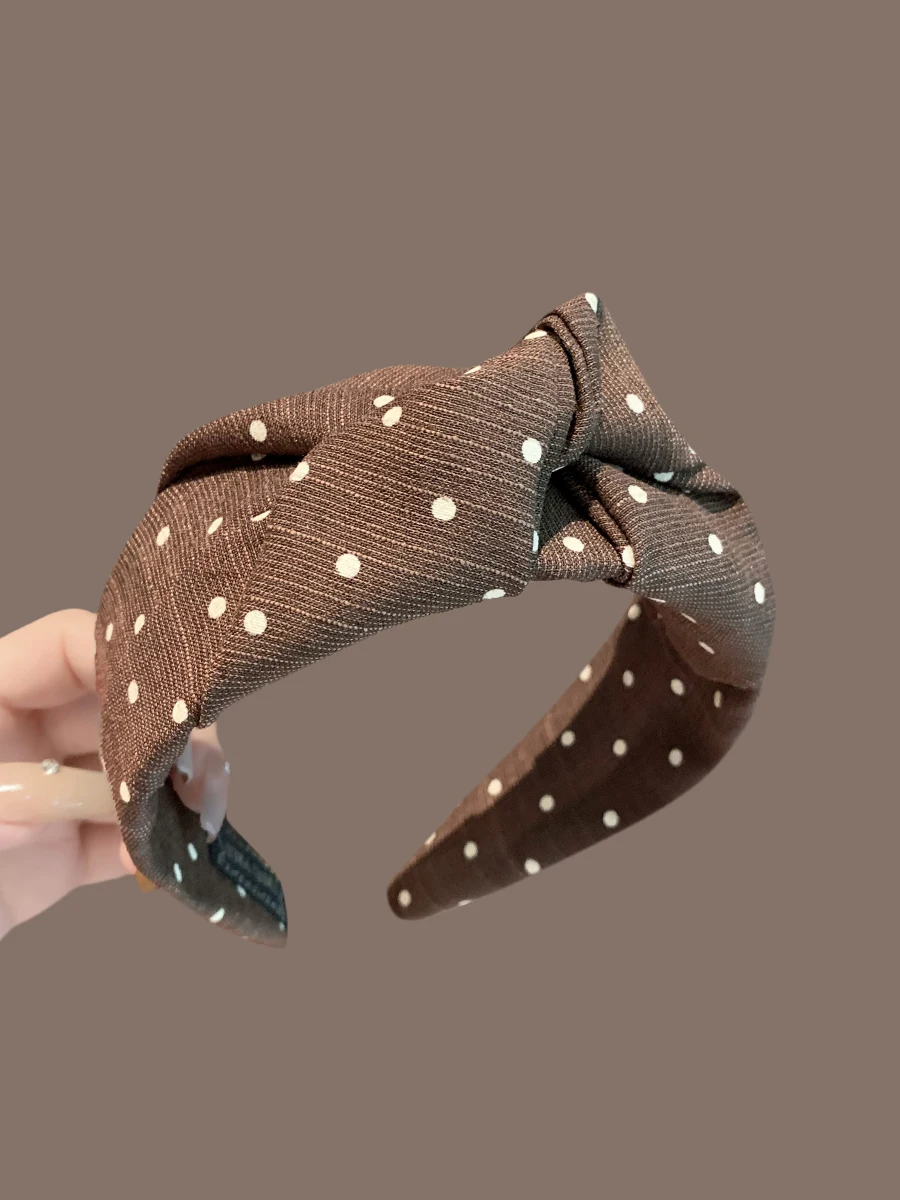 coreano-retro-bolinhas-marrom-aba-larga-no-hairband-feminino-nova-faion-aumentando-telhado-superior-grampo-de-cabelo-sli-hairband