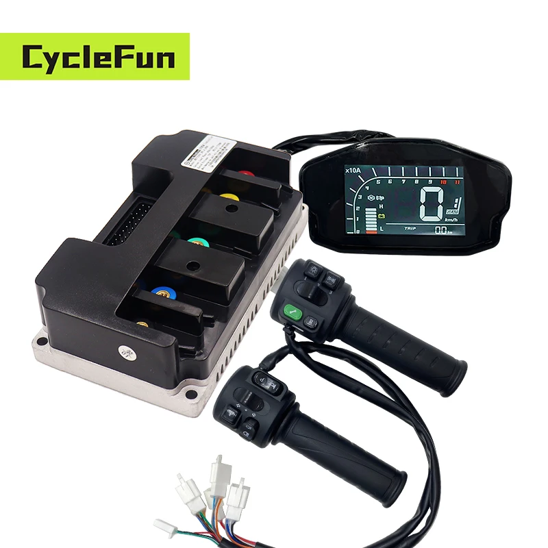 FarDriver ND72260 48V/60V/72V DC 80A With T08 Combination Switch Throttle DKD Display Electric Scooter Controller Kit