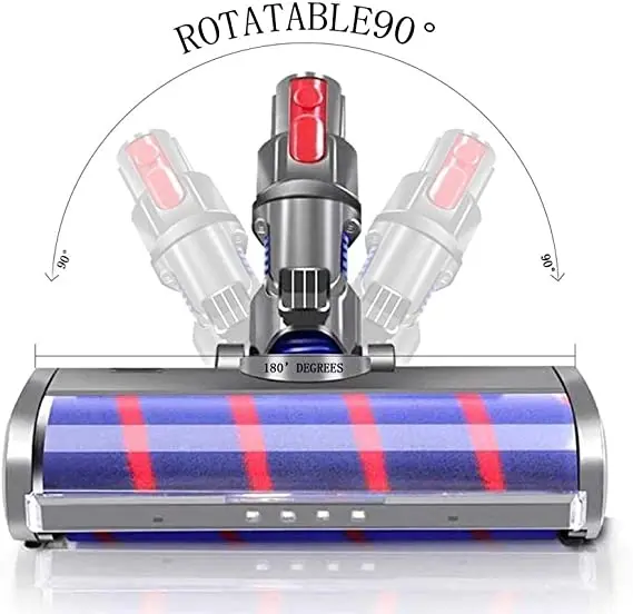 Kämpfer-Reinigungskopf für Dyson V7 V8 V10 V11 Modelle Akku-Staubsauger Hartholzbodenaufsatz