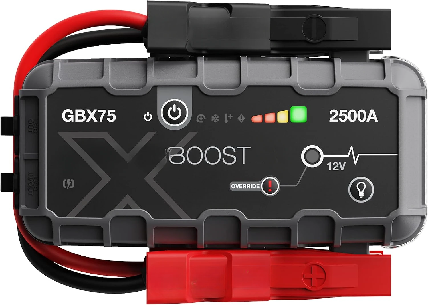 Car Battery Booster Pack, USB-C Powerbank Charger, and Jumper Cables for up to 8.5-Liter Gas and 6.5-Liter Diesel Engines