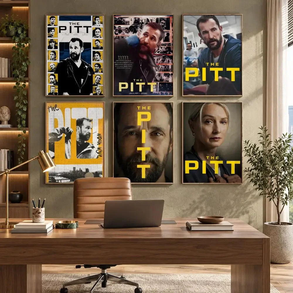 Medical Drama Series T-The Pitt Poster HD Waterproof Wall Decal for Study, Living Room & Garage, Great Gift for Fans