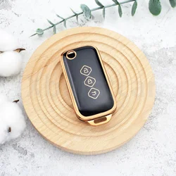 3 Button Tpu Flip Car Key Case Cover Remote Auto Shell Fob Holder for Chevrolet Aveo Trax Groove Captiva 2024 Wuling Accessories