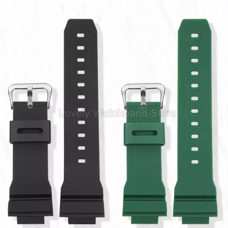 رياضي نمط الراتنج حزام ساعة اليد 16 مللي متر ل كاسيو CasiOak GM-6900 GA-2100 GA-2110 أسود أبيض أخضر أزرق الصلب مشبك خفيفة الوزن