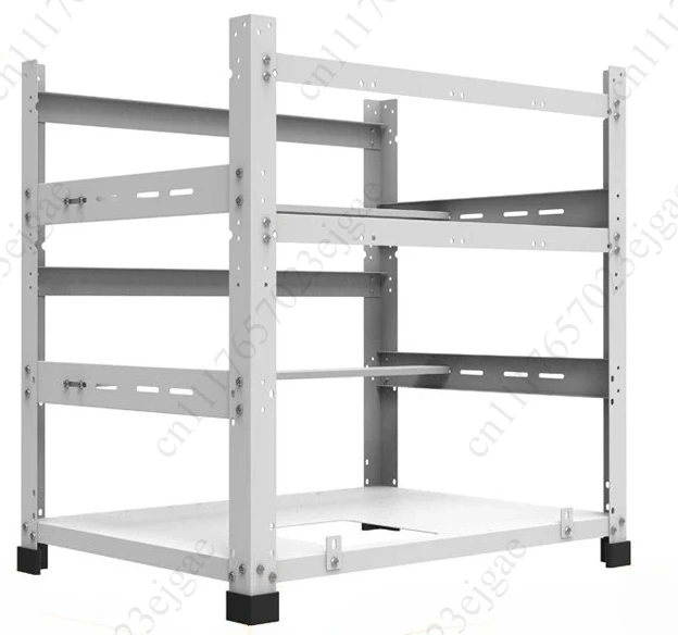 Open dual layer 12 card graphics card fixed dual power main board multi graphics card rack