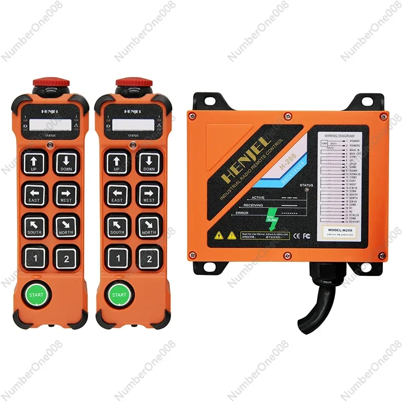 

H208 8 Buttons Double Speed Industrial Crane Radio Remote Control