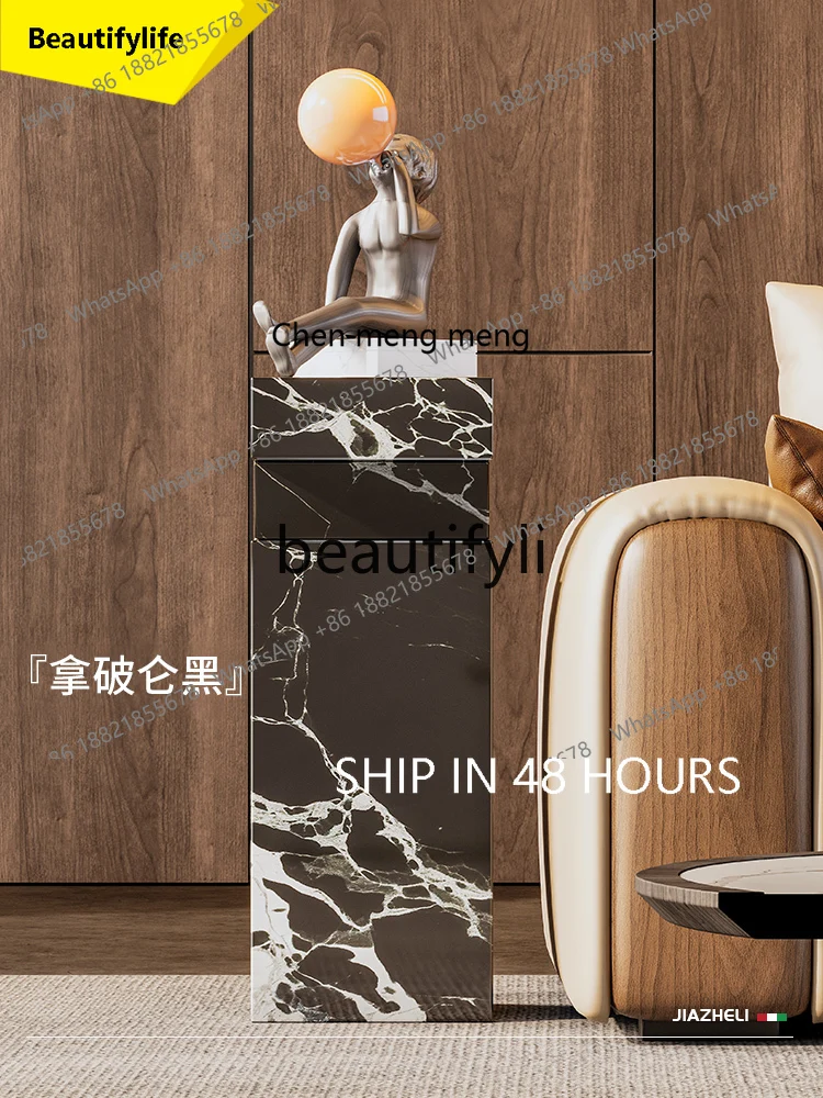 2003 Sofa Shelf High Side Cabinet Light Luxury High-end Living Room Designer Advanced Sense Small Side Few