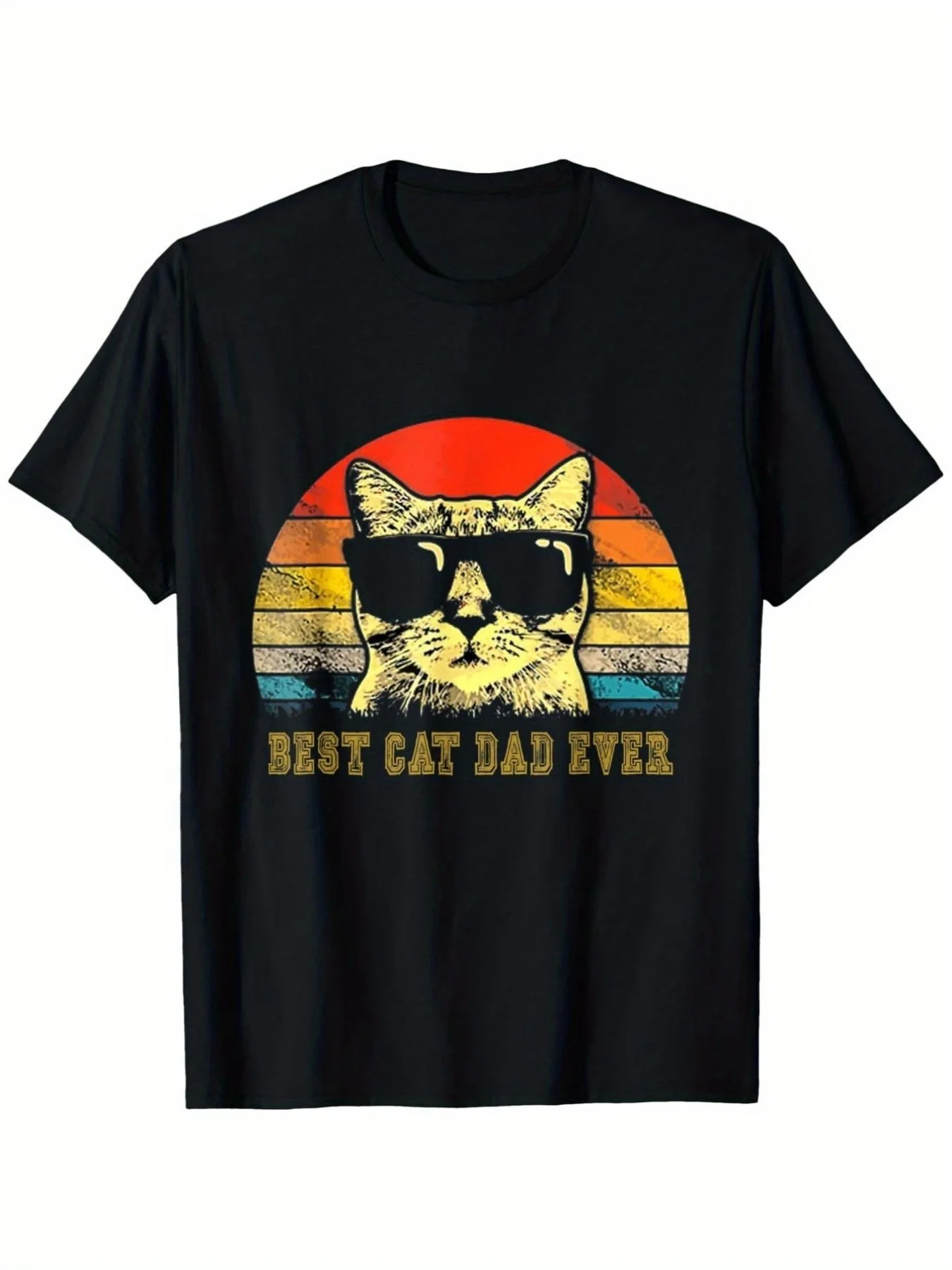 Best Cat Dad Ever Funny TShirt Vintage Can't You Hear Me Cat Dad  Fabric Unisex SXXXL  Plus Sizes Funny Father's Day Gift for Cat Owners. Parties Beach  Sports Outdoor ClothingAll-Season Casual Wear