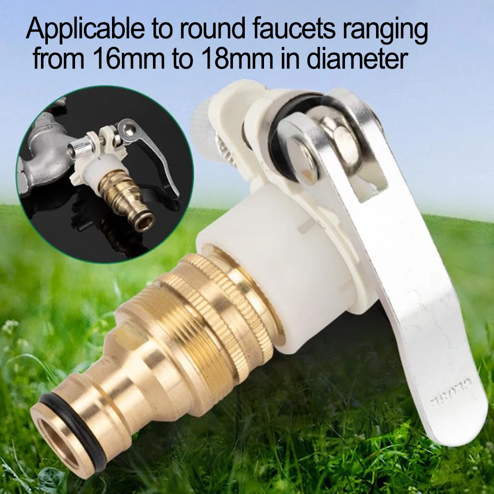 Multifunctional Water Adapter 3-in-1 Faucet Adapter For Home Laundry Setup Fits 16mm To 18mm Faucets Robust Alloy Construction
