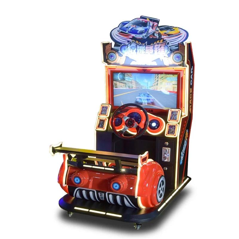 

Shi Kewei Большая развлекательная гоночная игровая консоль на английском языке с монетоприемником, скоростное видео, соревнование, прямой производитель