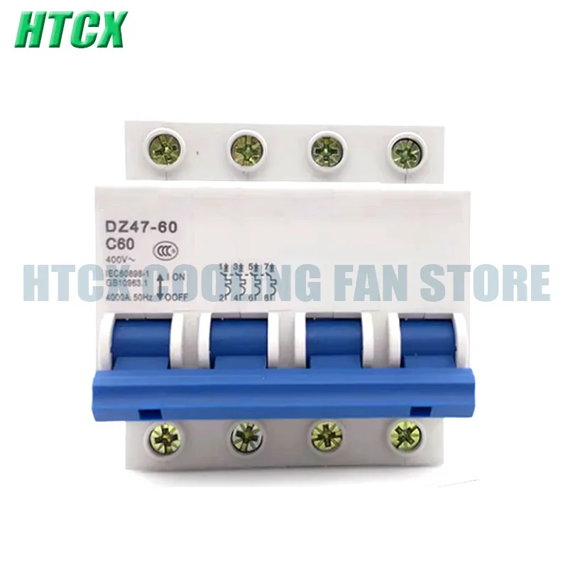 Air Switch Circuit Breaker DZ47-60 4P 10A 16A 20A 25A 32A 40A 50A 60A