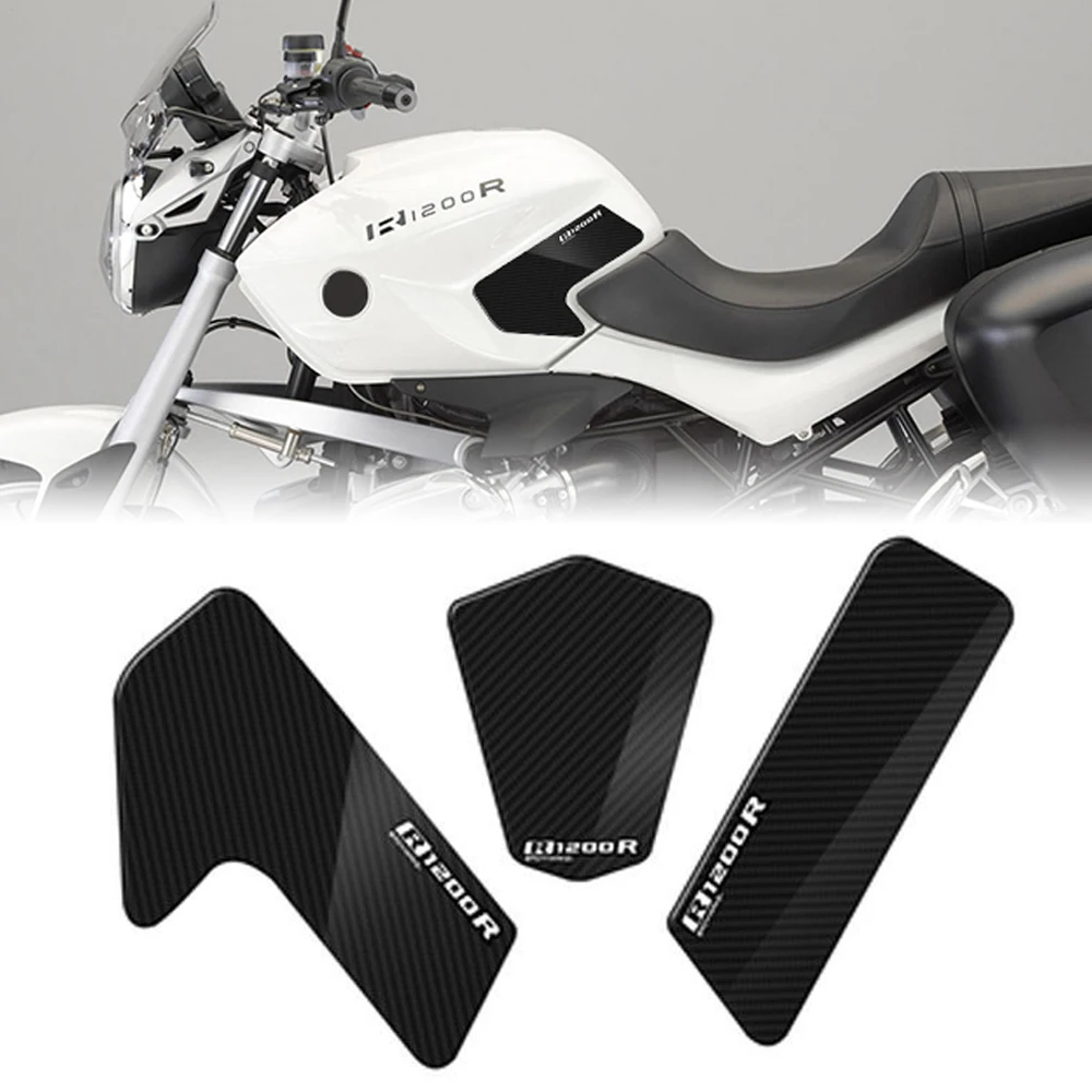 Motorcycle Anti Slip Fuel Oil Tank Pad Side Knee Grip Decal Protector Sticker Pads FOR BMW R1200R R 1200 R 1200R 2007-2014 2013