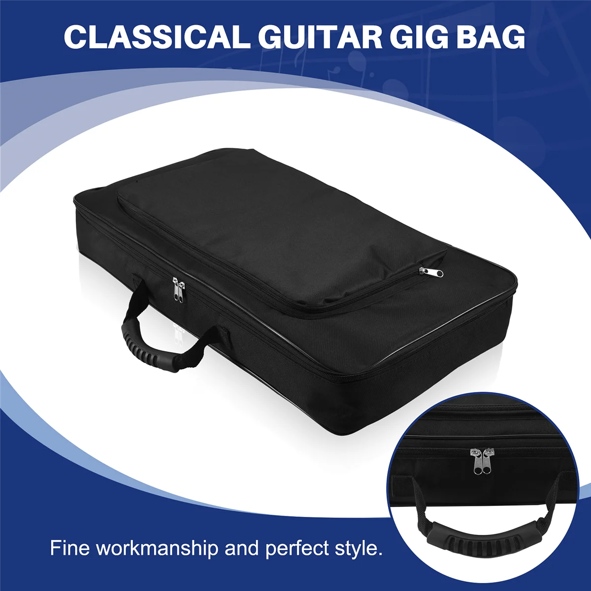 Setup Large Style Guitar Pedalboard Bag Portable Effects Pedal Board Case Pedalboard for Guitar Pedals Universal Bag