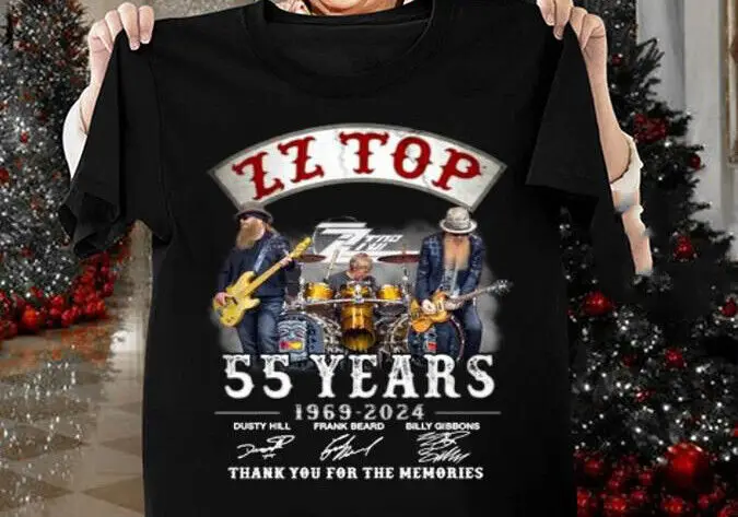 55 Years Of ZZ Top Band 1969 2024 Thank You For The Memories t shirt FN083