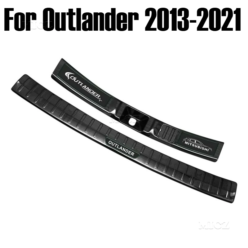 

Для Outlander 2013-2021 автомобильные аксессуары из нержавеющей стали, защита заднего бампера автомобиля, порог багажника, протектор, накладка накладки