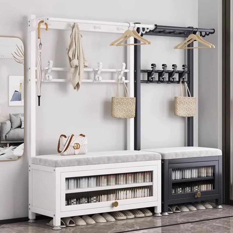 

m Place Saving Bedroom Clothes Rack Minimalist Luxury Standing Clothes Rack Dust Protector Women Perchero Home Furniture