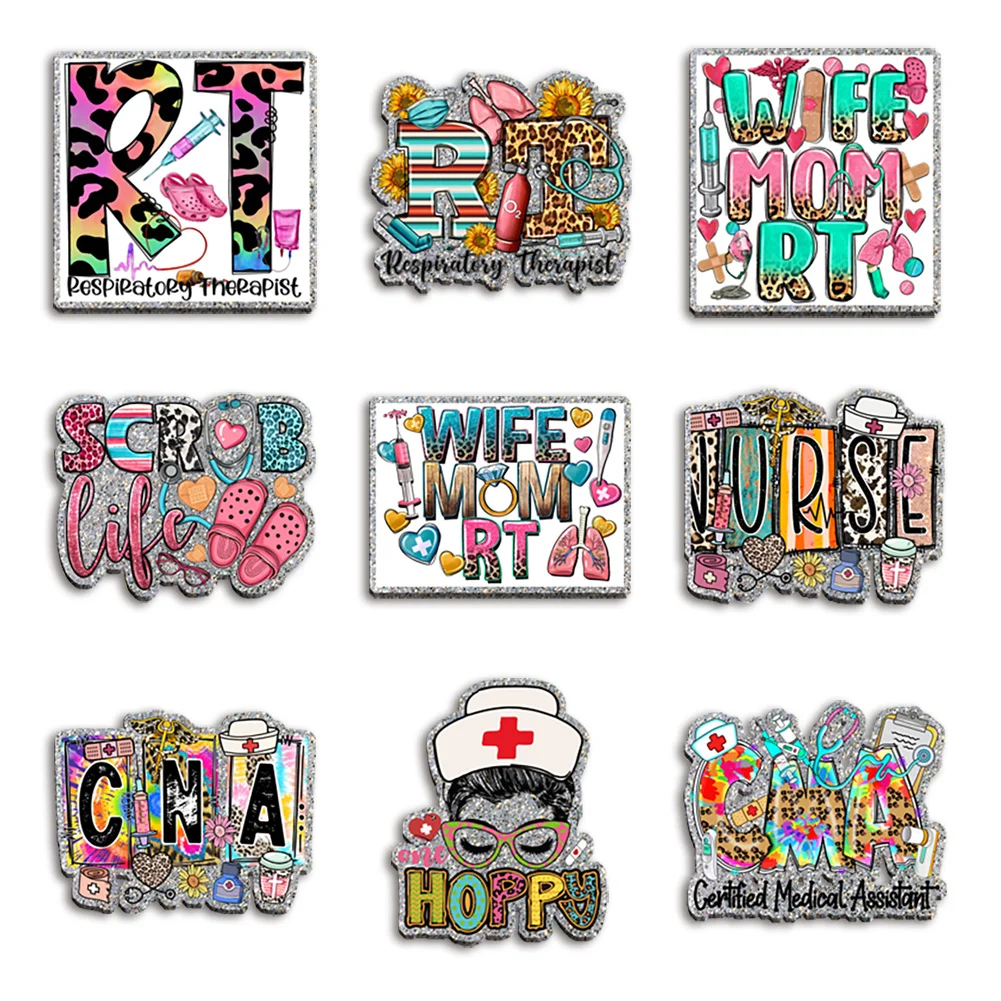 

Acute Care Workflow Medical Color Glitter Acrylic for Reel Clip DIY Jewelry Earring Craft Making Hairbow Accessories Bag Shoe