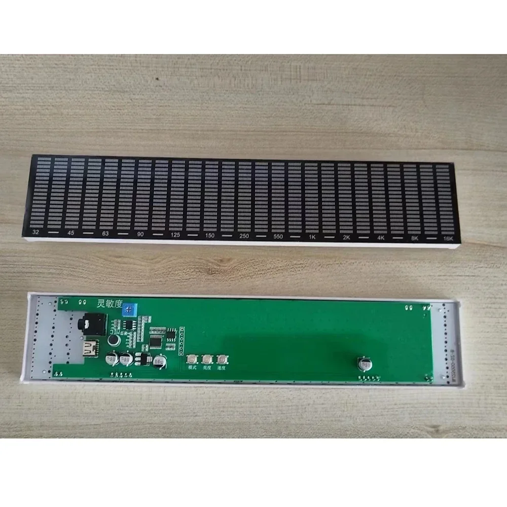 White Glow Tube Desk Rhythm Lamp Audio Music Spectrum Light Decoration Boyfriend Gift Sound Pickup Atmosphere LED