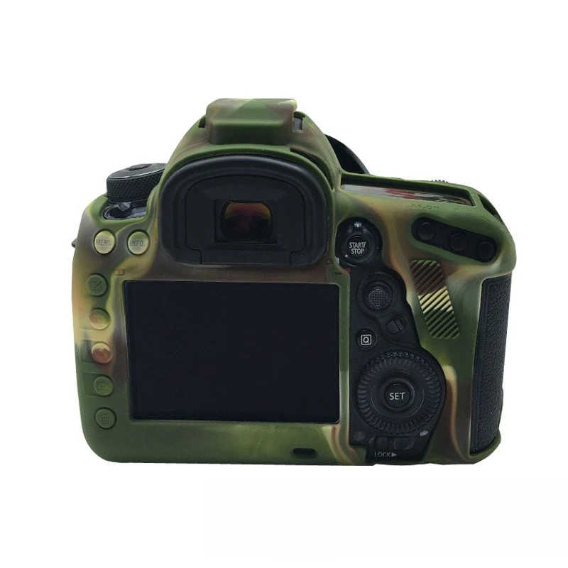 

Micro single case For Canon EOS 5D Mark IV 5D4 5D2 SLR camera special silicone case camera bag + free tempered film