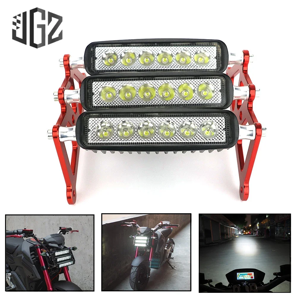 Motorcycle LED Headlight Waterproof Front Fork Light White Fog Headlamp Bracket for Honda Grom MSX125 2013 - 2016 2017 2018 2019