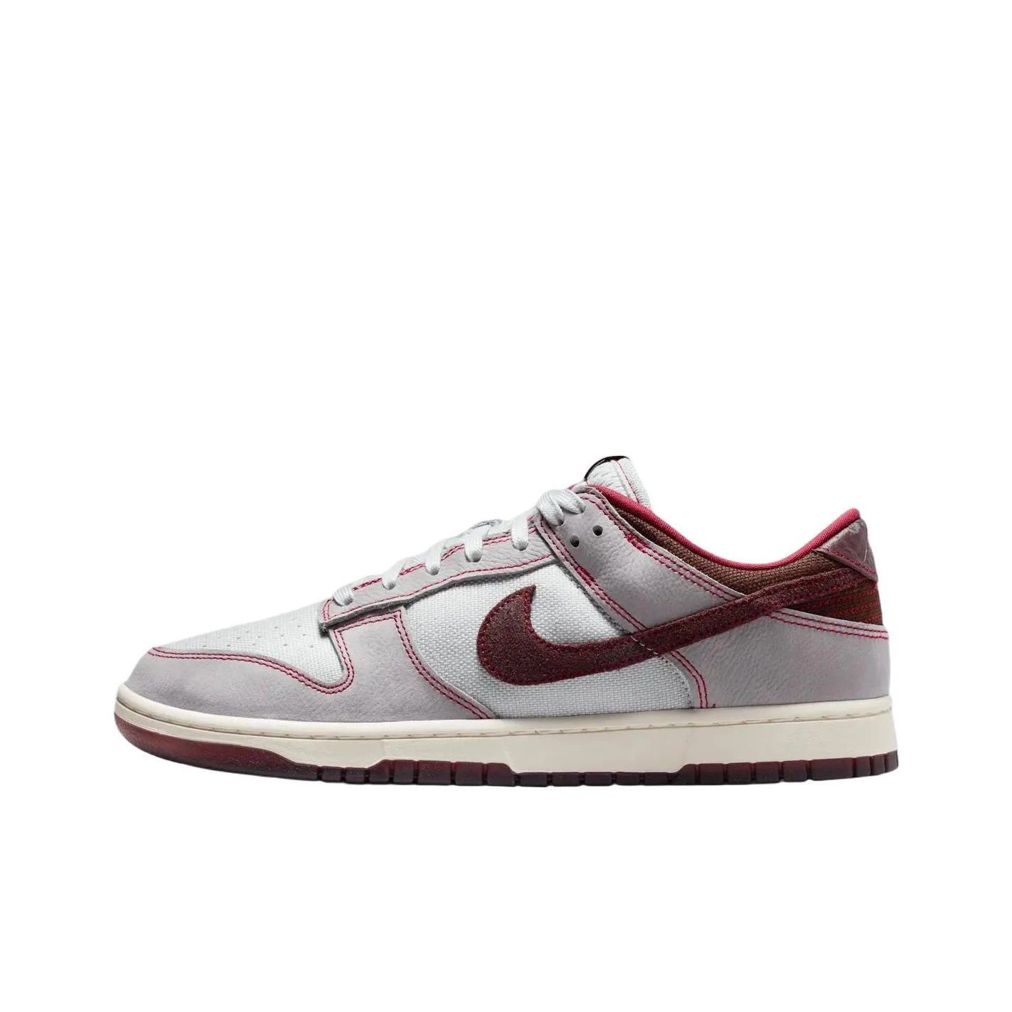Nike Dunk Low top Skateboard Shoes Men's Gray Red IH1942-001