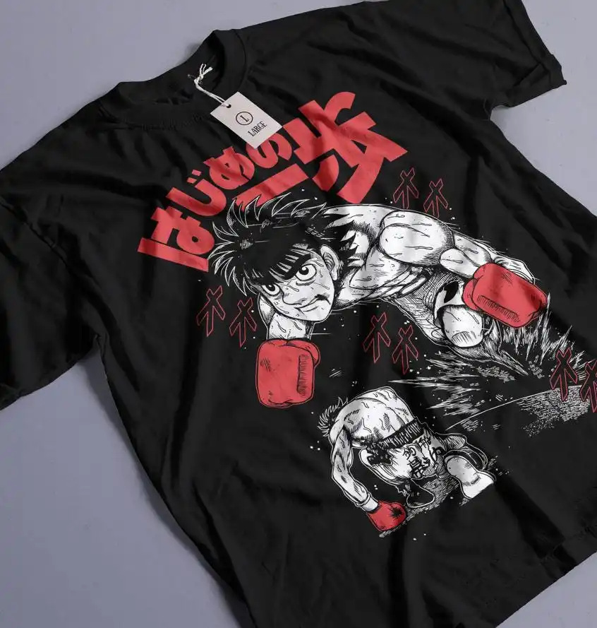 Manga Tshirt, Sport 90s Anime Lovers, Boxing GYM Anime Tshirt, Otaku Ropa, Graphic Anime Unisex Shirt