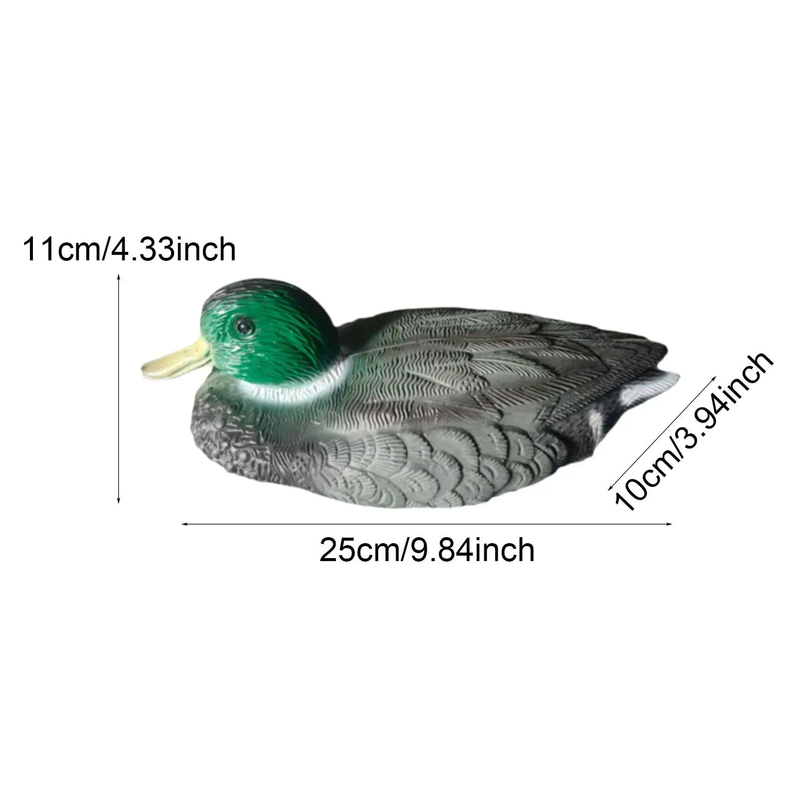 Pond Float Duck Statue Fine Workmanship Model Hunting Lure for Fishing Lake Decor Decoy Ducks