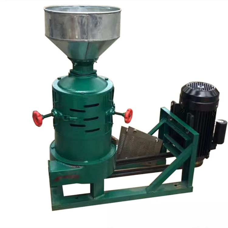 

Vertical household rice sheller, manual feeding corn peeling and rice milling machine, two millet rice bran separators