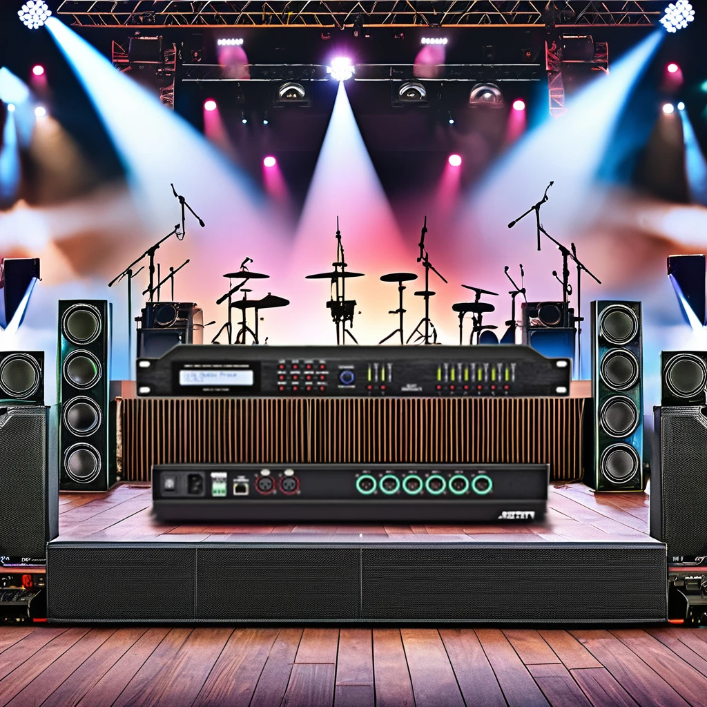 16 PEQ Digital Audio Processor Metal Shell Stage Professional Sound Device
