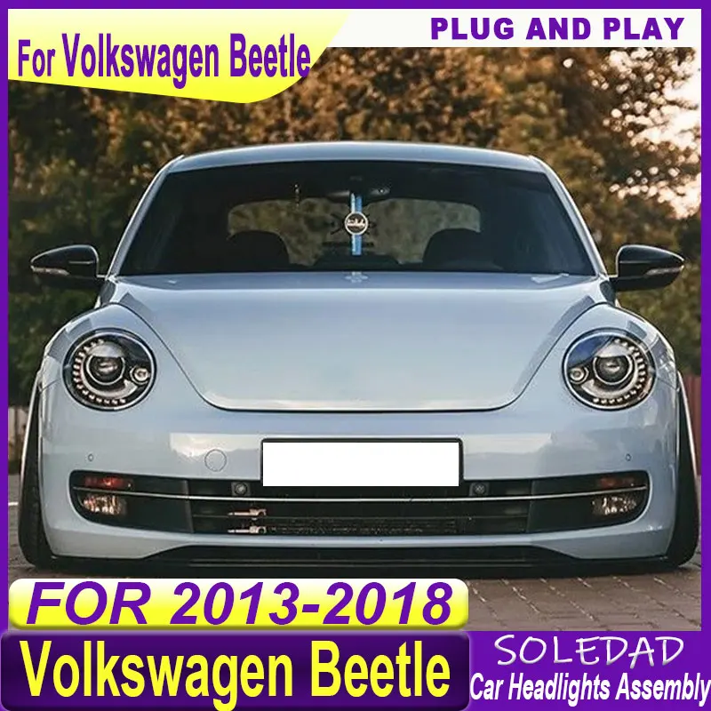 Car Headlights For VW Beetle 2013-2018 LED Car headlights Lamps Daytime Running Lights Dynamic Plug And Play Car Accessories