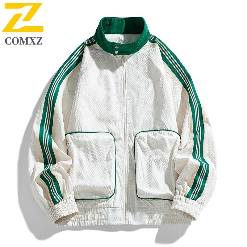 

COMXZ 2025 Spring Autumn New Trend Jacket Men Student Streetwear Fashion Hong Kong Style Hot Sale High Quality waterproof Coat
