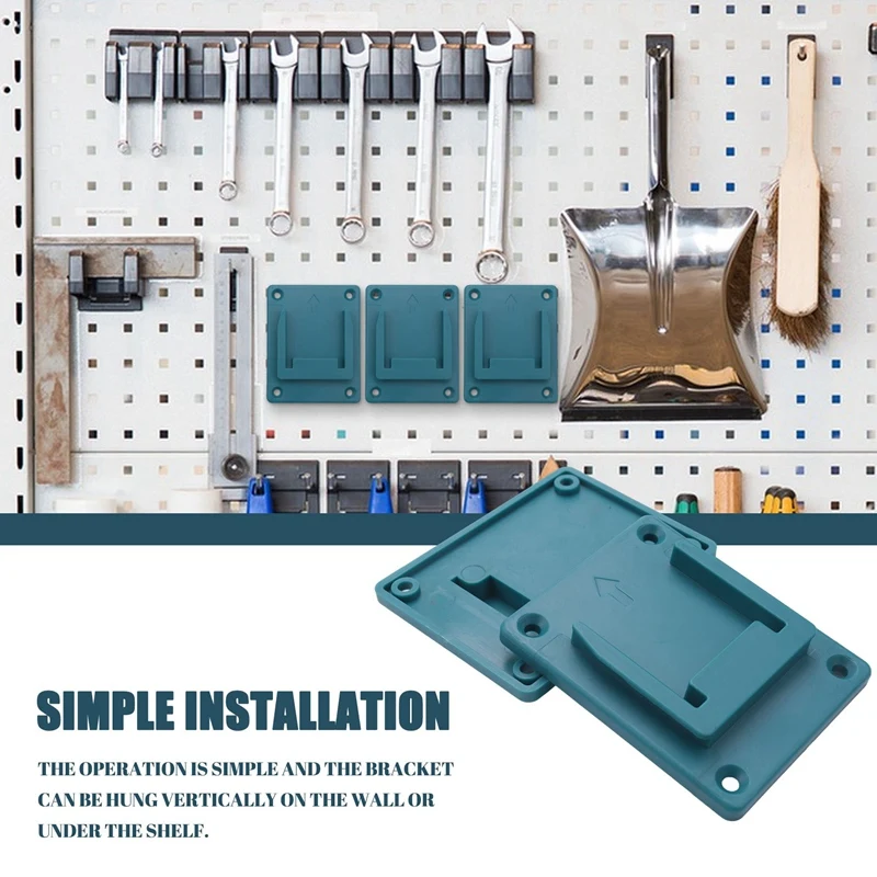 ABSF 10Pcs Machine Holder Wall Mount Storage Bracket Fixing Devices For  18V Electric Tool Battery Tools